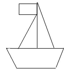 Кораблик из геометрических фигур