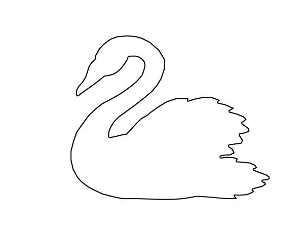 Лебедя из полосок