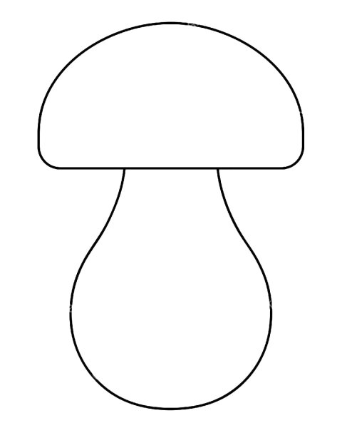 Детали гриба плоской