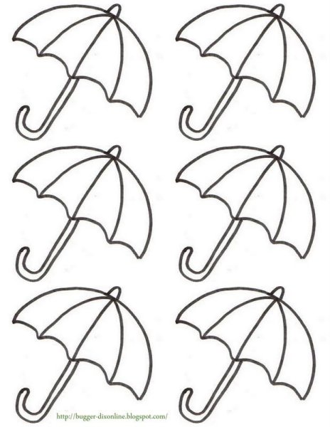 Листики под зонтиком