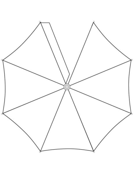 Объемный зонт