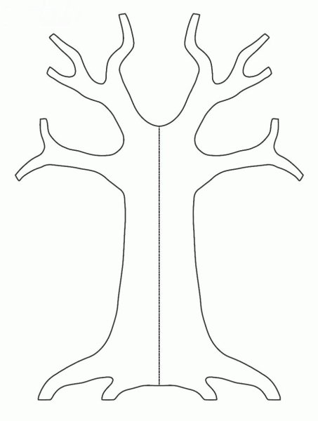 Силуэтная дерево