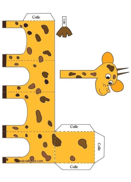 Жираф объемная