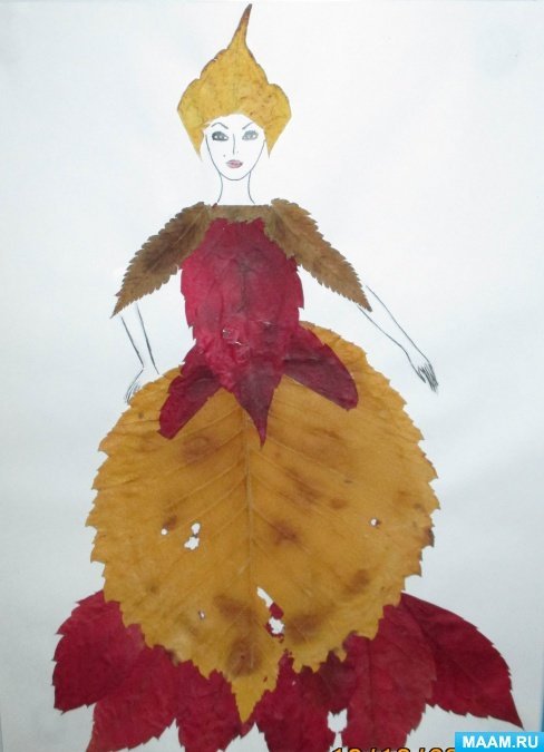 Наряд из листьев