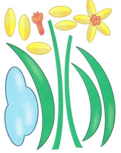 Заготовка для аппликации цветная