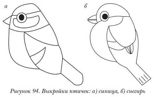 Снегирь шаблон для рисования