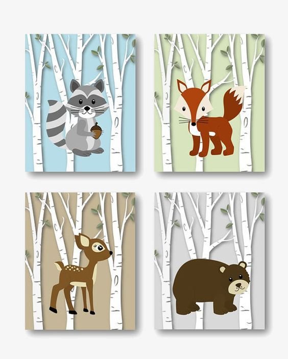 Аппликация на тему животные леса