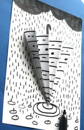 Фонтан аппликация для детей