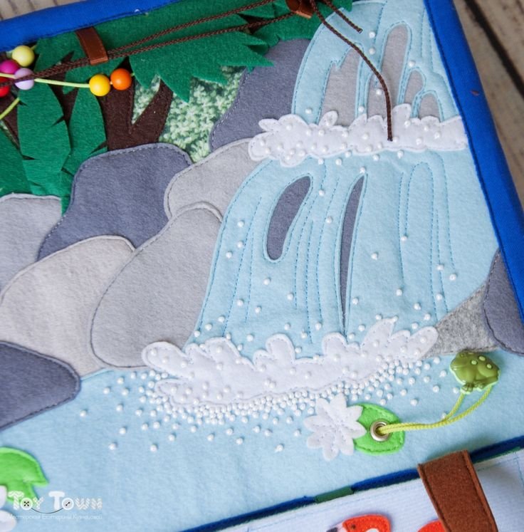 Ручей из фетра