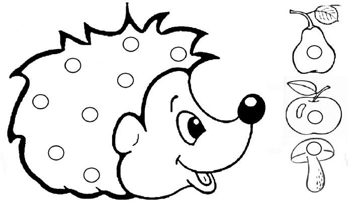 Трафареты рисунков для малышей