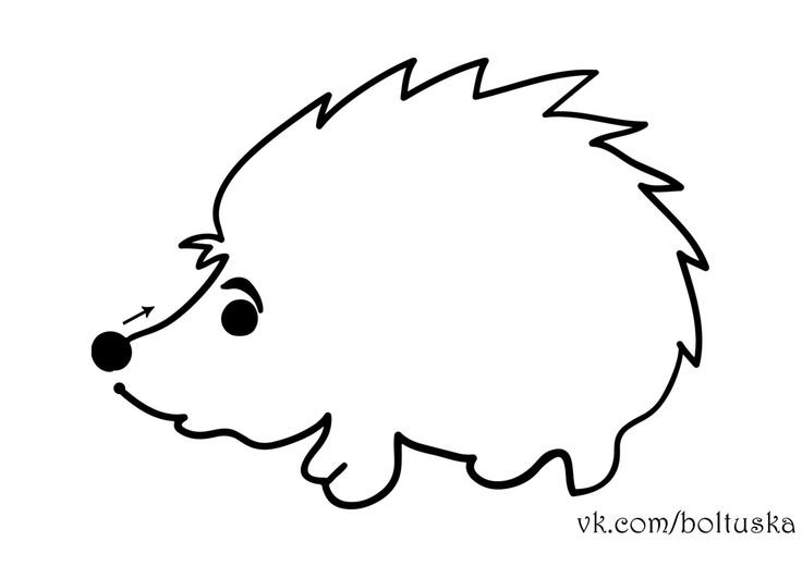 Ежик рисунок