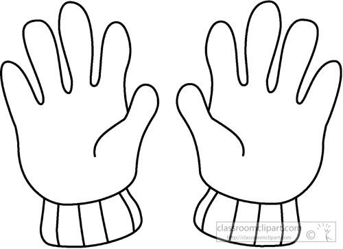 Шаблон перчаток