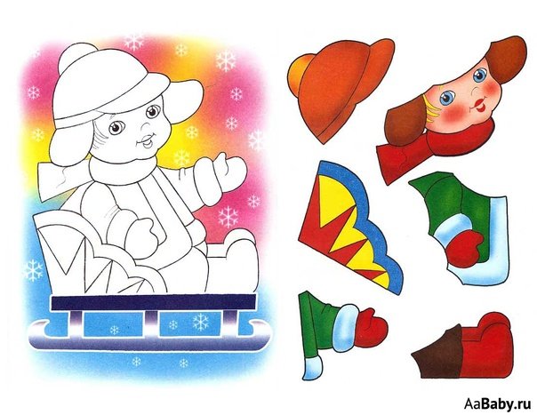 Готовые аппликации для малышей