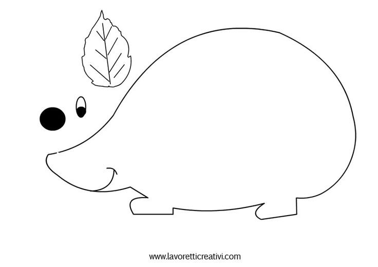 Аппликация Ежик