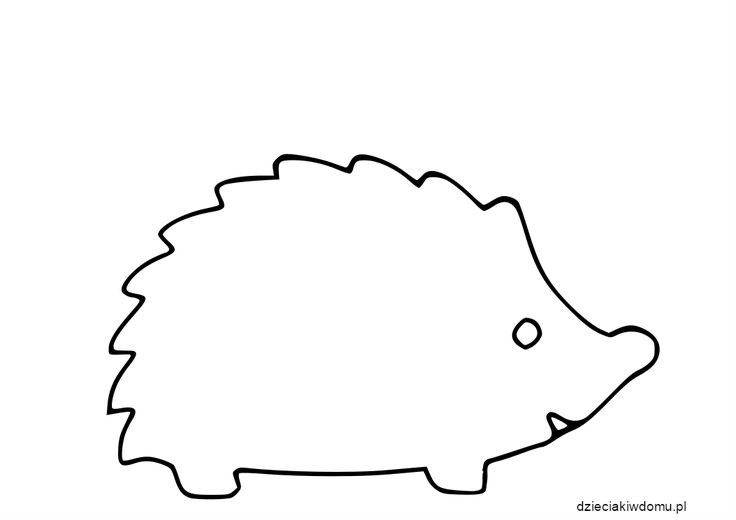 Ежик трафарет для аппликации