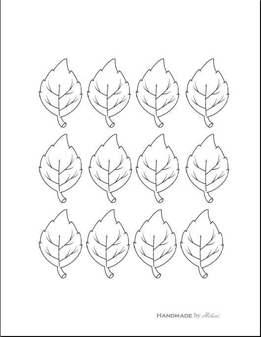 Трафареты "листья"