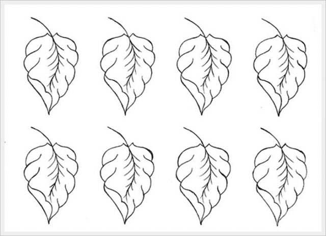 Нарисовать листья деревьев