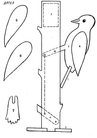 Подвижные игрушки из фанеры