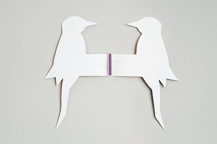 Поделка птичка из бумаги