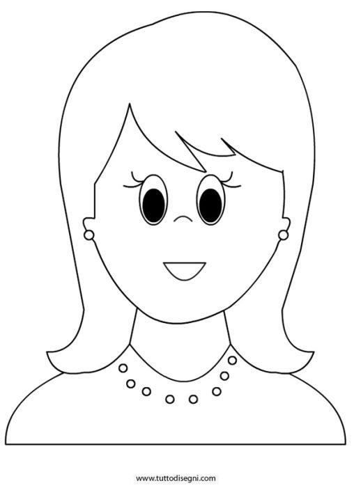 Лицо раскраска для детей