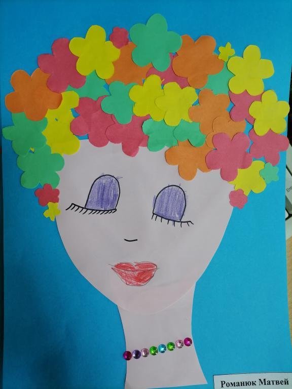 Аппликация мама