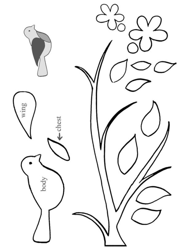 Аппликация шаблон