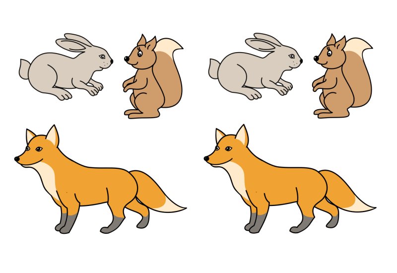 Рисунки животных для детей