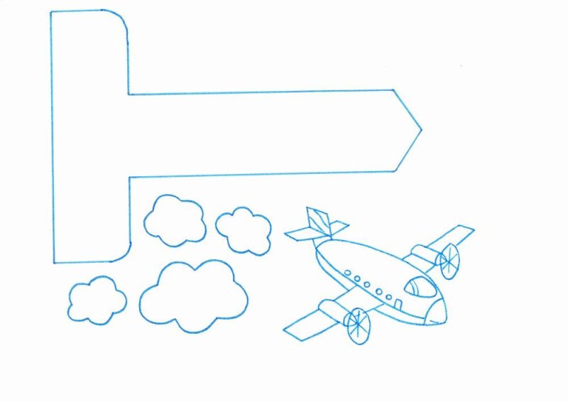 Самолеты. Аппликация