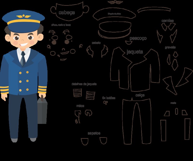 Выкройка полицейской фуражки для куклы