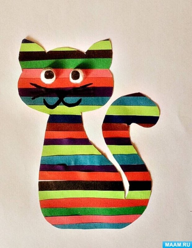 Аппликация "котик"