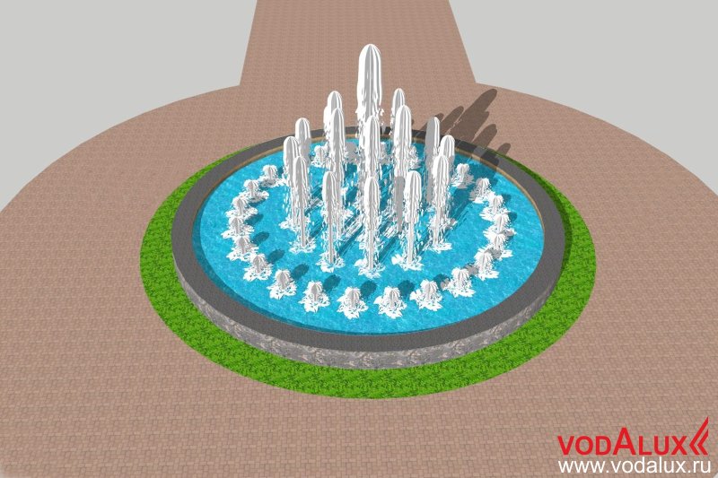 Поделка фонтан из бумаги