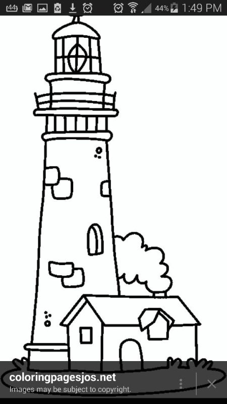 Маяк рисунок