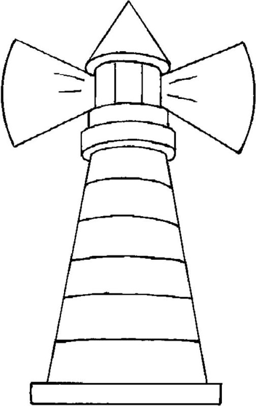 Маяк трафарет для вырезания