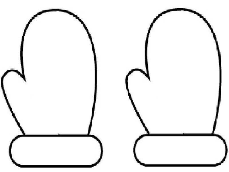 Рукавица шаблон