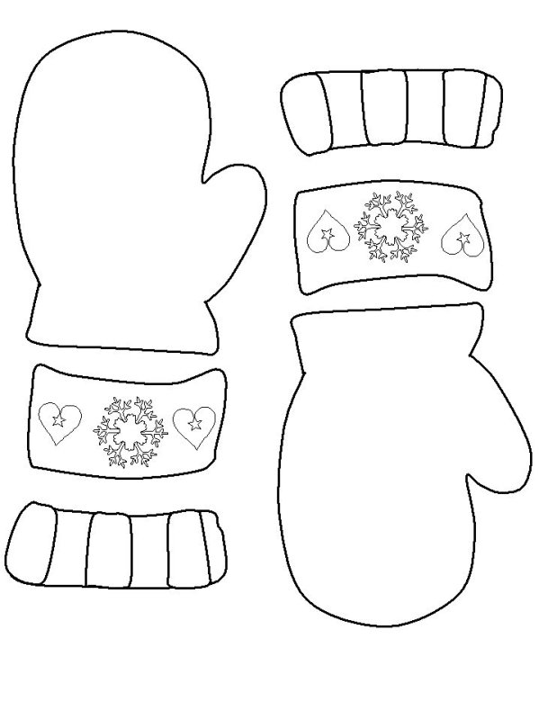 Варежки для вырезания