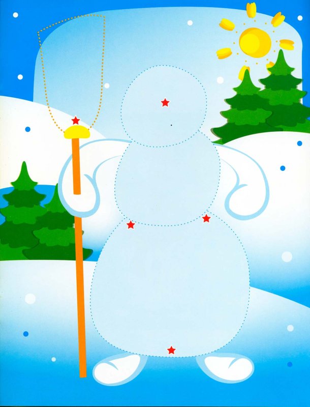 Аппликация снег