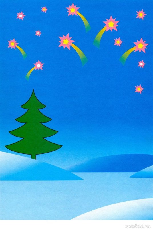 Зимний фон для детей