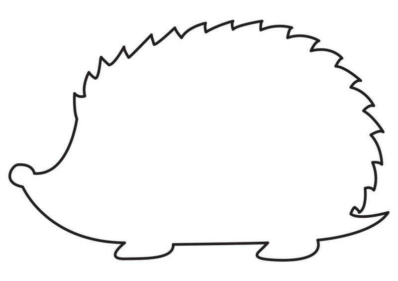 Шаблон ежа для аппликации