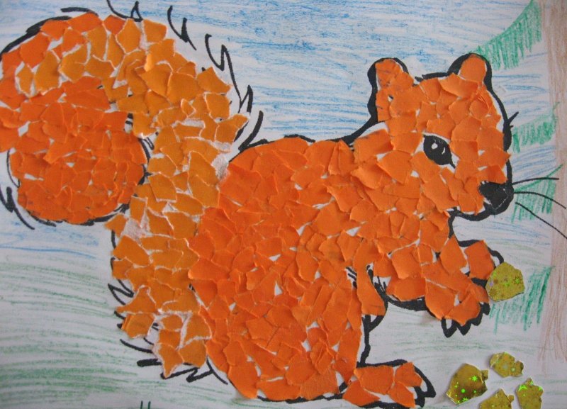 Отрывная аппликация