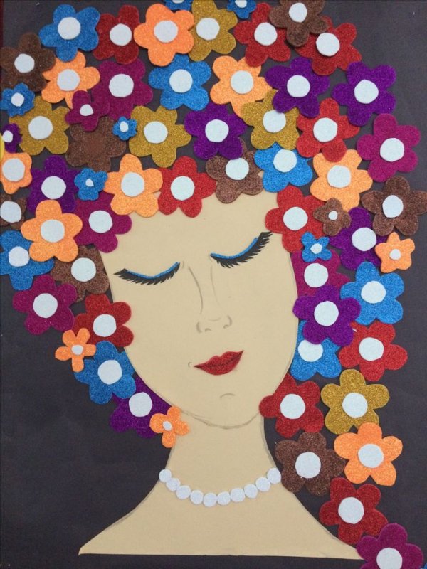 Портрет аппликация