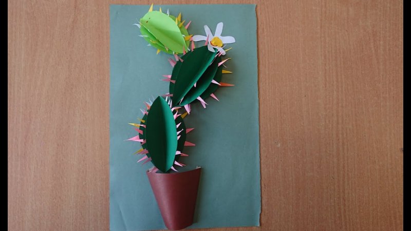 Аппликация Кактус