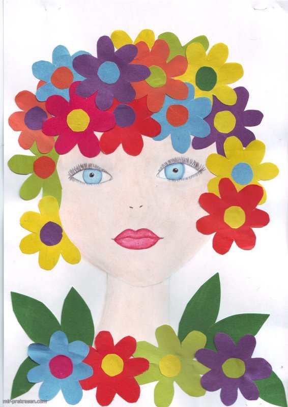 Аппликация из бумаги