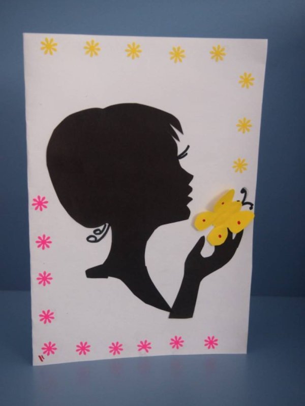 Аппликация ко Дню матери оригинальная