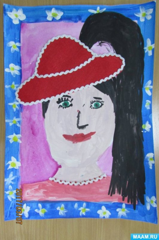 Украшаем портрет мамы