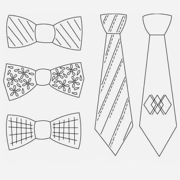 Макет галстука