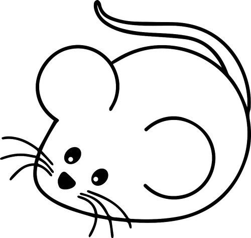 Трафарет мышки