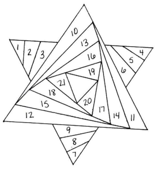 Айрис фолдинг схема треугольник