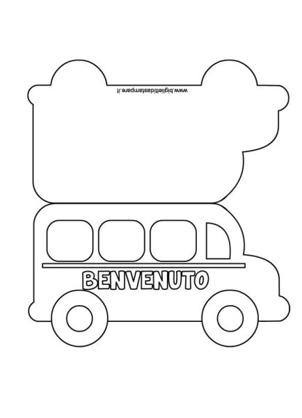 Детали автобуса для аппликации