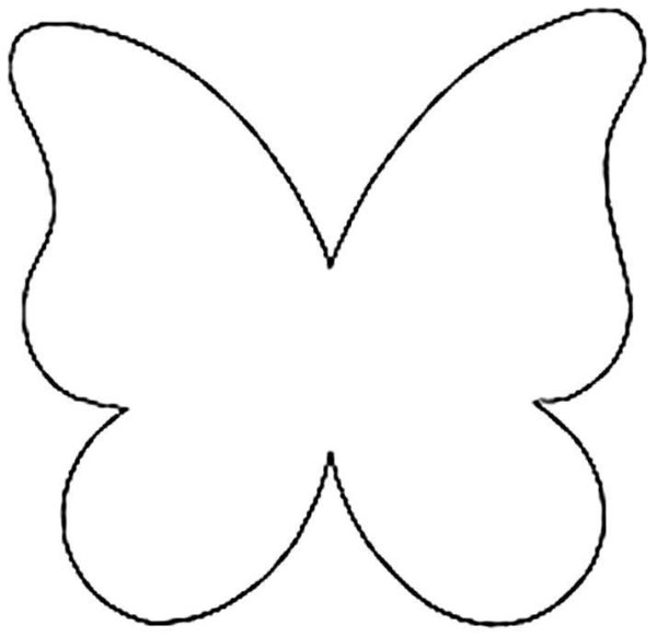 Бабочка шаблон для вырезания