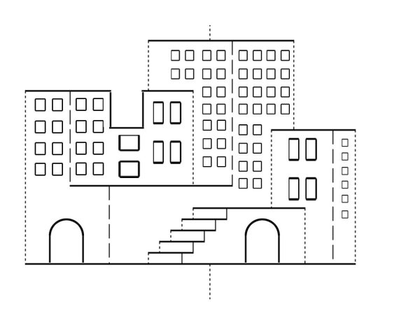 Киригами схемы зданий